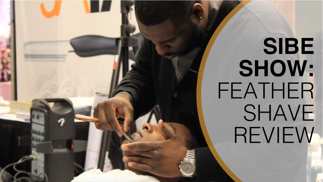 One man's delicious shaving experience. Feather Artist Club Straight Razor Shave SIBE Show