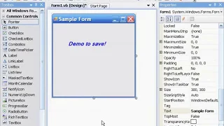 VB Visual basic 2008 Saving Executing Projects - Saving the Original Project