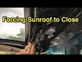 Download Lagu How to manually force a broken sunroof to close.