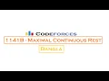 1141B - Maximal Continuous Rest Codeforces Solution In Bangla
