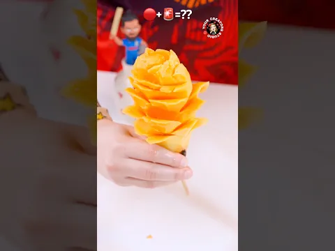 Japanese Mango slushy with chocolate cornetto #shorts