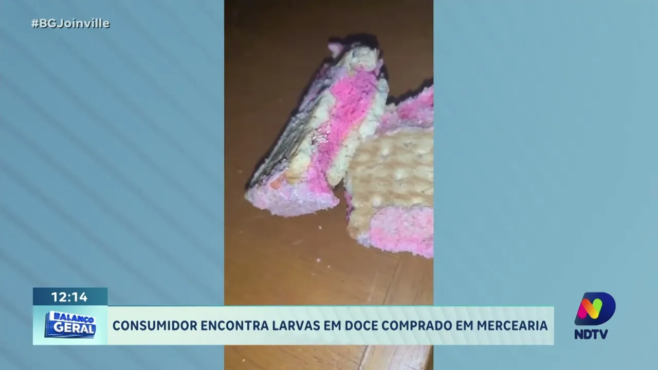 Doce contaminado: cliente denuncia presença de larvas em compra em mercearia!