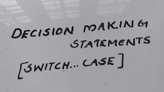 DECISION MAKING STATEMENTS IN JAVA SWITCH CASE STATEMENT PART 3 ICSE COMPUTER