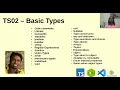 TS02 Basics of TypeScript - variables types etc