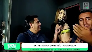MADRINA DE GUARANIÍ EN LA CABINA DE "LA TRIBU"