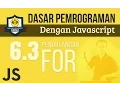 PENGULANGAN FOR pada JAVASCRIPT