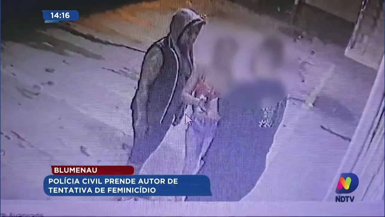 Polícia Civil prende autor de tentativa de feminicídio em Blumenau