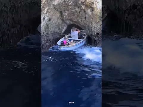 Blue grotto cave, italy  #reelsfbシ #fact #fypシ #fypシ゚viralシ