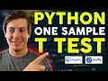 How to Perform a One-Sample T-Test in Python Scipy Numpy