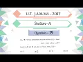 IIT JAM 2017 Mathematics solution Question 19 Real Analysis Lipschitz Function of order