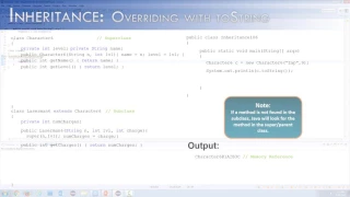Inheritance 4 Overriding with toString Java