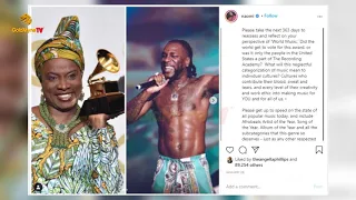 why burna burna boy should boycott the grammys