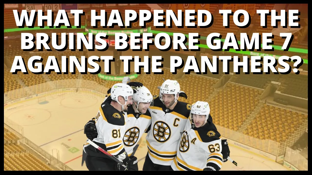 WHAT HAPPENED TO THE BRUINS BEFORE GAME 7 AGAINST THE PANTHERS?