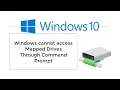 Windows Net Use - does not see the Mapped Drives