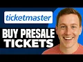 How To Buy Presale Tickets On Ticketmaster 2026 Step-By-Step