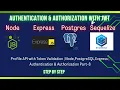 Profile API with Token Validation Node PostgreSQL Express Authentication Authorization Part-8