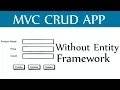 Asp Net C CRUD Without Entity Framework - Create Update Delete and View