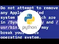 How to uninstall Python 2 7 on a Mac OS X 10 6 4
