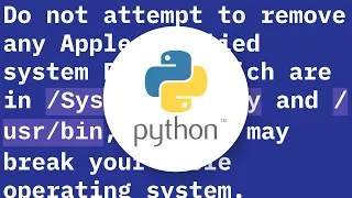 How to uninstall Python 2 7 on a Mac OS X 10 6 4