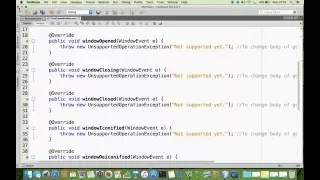 WindowEvent Handling In Frame Java AWT