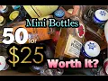Buying 50 MINI BOTTLES for 25 - Worth it