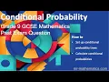 Conditional Probability GCSE Grade 9 Maths Mr Mathematics