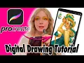 ultimate PROCREATE GUIDE step by step beginner tutorial