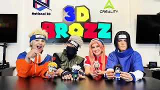 Time 7 de Naruto em Amigurumi 3D | Naruto, Sasuke, Sakura e Kakashi pela 3D Brozz