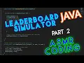 Lo-fi ASMR coding a player leaderboard simulator Part 2 with keyboard noises