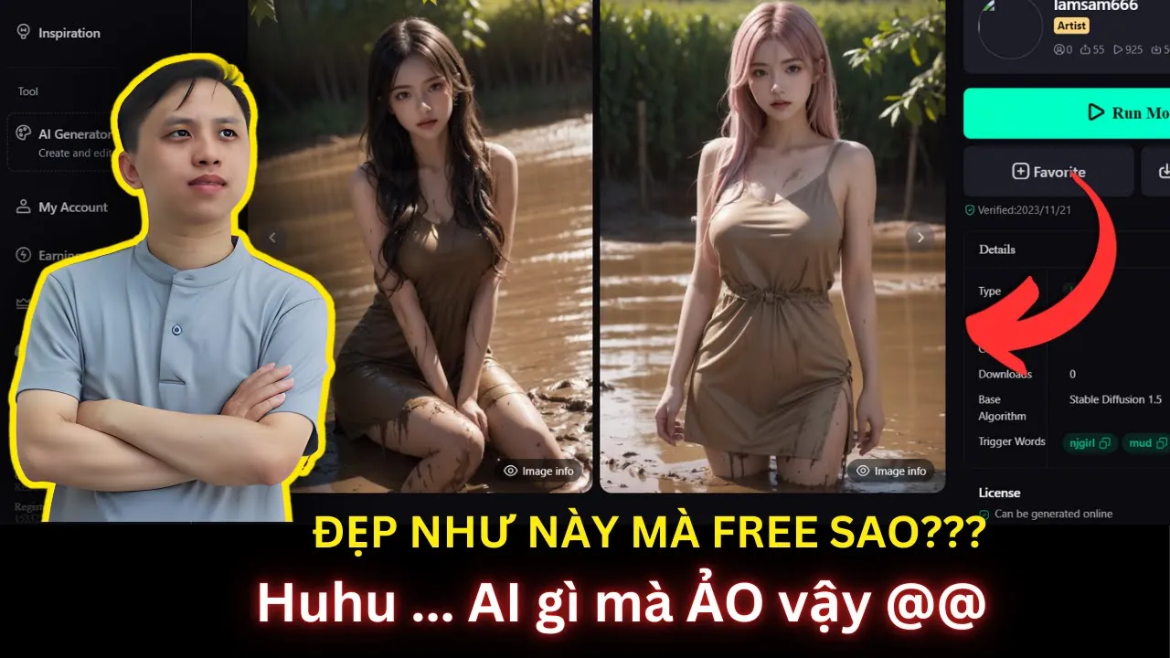 Outline Video Cách sử dụng Shakker Ai tạo Stable Diffusion Model cực chất | Dùng ngay, siêu tiện mà vẫn còn Freee