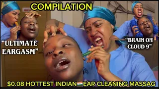 ASMR INDOOR STREET INDIAN HEAD EAR INTENSE MASSAGE SPITPAINT ON VICKY COMPILATION