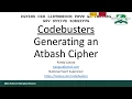 Codebusters - Generating an Atbash Cipher