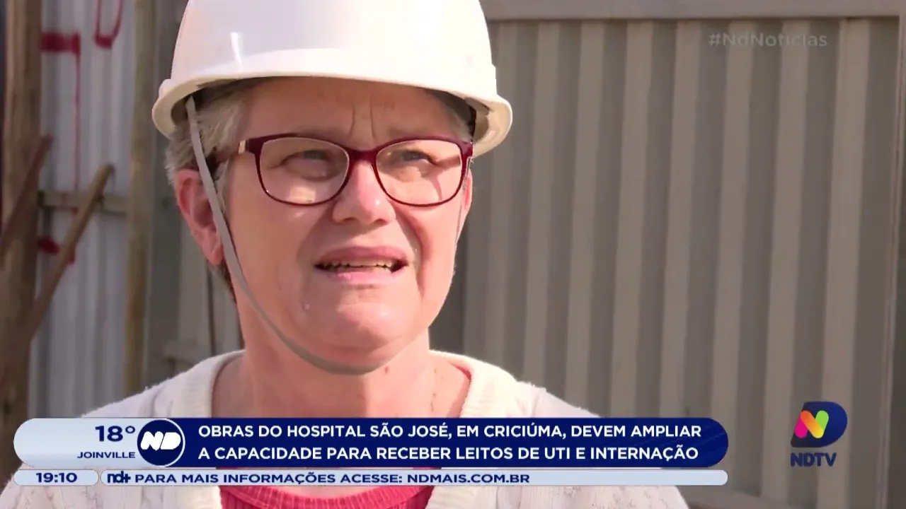 Obras do Hospital São José devem ampliar a capacidade para receber leitos de UTI e internação