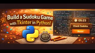 Create Sudoku Game in Python Using Tkinter in 2 minutes Python small game Project for Beginners
