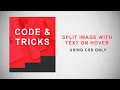 Split Image with Content Using CSS
