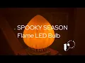 Review Spooky dawn to dusk flame light bulb - fun for Halloween
