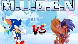 MUGEN Request 120 Sonic And Rainbow Dash Vs Fleetway Sonic All Forms And Sonic EXE  MUGEN Request 120 Sonic And Rainbow Dash Vs Fleetway Sonic All Forms And Sonic EXE