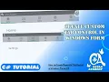 C Create Custom Tab Control in windows Form
