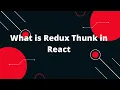 React Tutorial in Hindi What is Redux Thunk in React