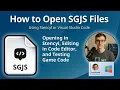 How to Open SGJS Files Stencyl Game JavaScript