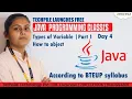 Free Java Programming Lecture Day 4 Type of Variable Part 1 How to create object in Java