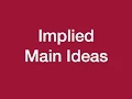 Download Lagu Lesson 3 - Implied Main Ideas