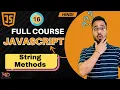 JavaScript Tutorial in Hindi String Methods 2025