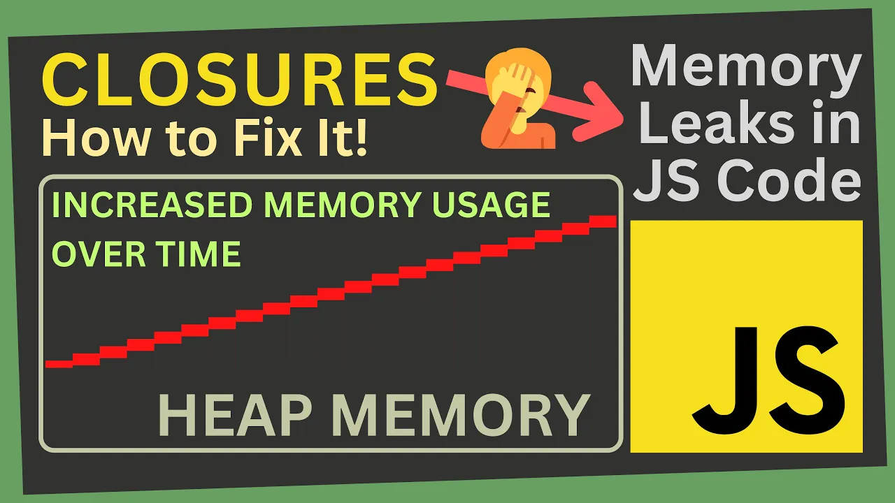 Understanding and Fixing Leaks Caused by Closures | Prevent Memory Leaks in your JS Code | Part XII