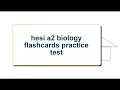 HESI A2 Biology Flashcards Practice Test Review Real Questions and Answers for 2026 Exam Prep Guide