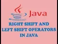 RIGHT SHIFT AND LEFT SHIFT OPERATOR IN JAVA URDU HINDI