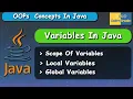Local And Global Variables in Java Java OOPs Cocepts