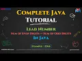 Lead Number In Java Explained Step-by-Step Master In Looping in Java