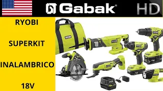 Super kit inalambrico 18volt ryobi por 255 - Ideal para novatos