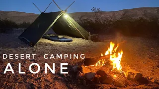 Camping Alone In The Desert Making An Agave Tarp Shelter Desert Bushcraft 